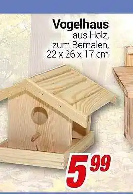 CENTERSHOP Vogelhaus Angebot