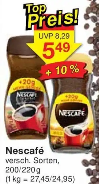 Jawoll Nescafé 200/220 g Angebot