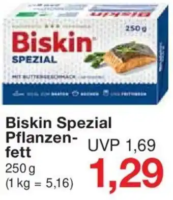 Jawoll Biskin Spezial Pflanzenfett 250 g Angebot