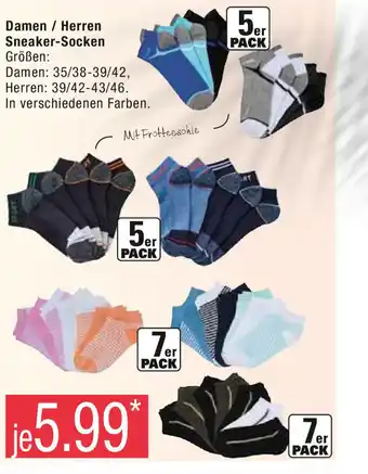 Marktkauf Damen Herren Sneaker-Socken Angebot