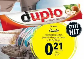 CITTI Markt Ferrero Duplo 18,2 g Riegel Angebot