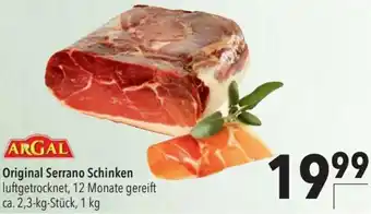 CITTI Markt ARGAL Original Serrano Schinken 1 kg Angebot