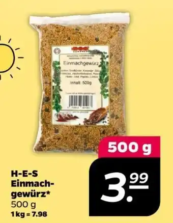 NETTO H-E-S Einmachgewürz* 500 g Angebot