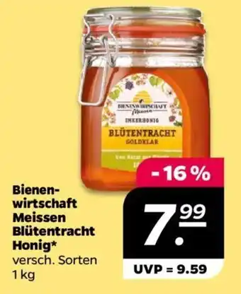 NETTO Bienenwirtschaft Meissen Blütentracht Honig* versch. Sorten 1 kg Angebot