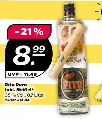 NETTO Pitu Puro inkl. Stößel* 38 % Vol., 0,7 Liter Angebot