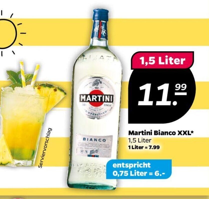 Martini Bianco XXL* 1,5 Liter Angebot bei NETTO
