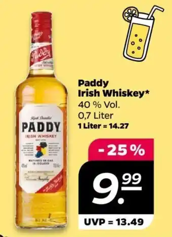 NETTO Paddy Irish Whiskey* 40% Vol. 0,7 Liter Angebot