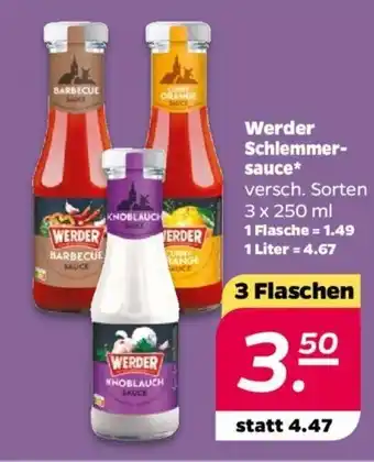 NETTO Werder Schlemmer-sauce* versch. Sorten 3 Flaschen Angebot