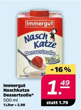 NETTO Immergut Naschkatze Dessertsoße* 500 ml Angebot