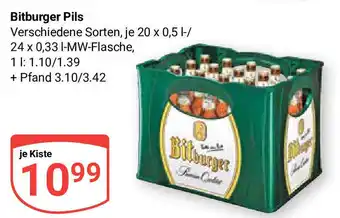 Globus Bitburger Pils 20*500ml/24*330ml Angebot