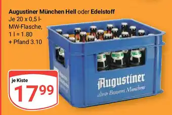 Globus Augustiner München Hell oder Edelstoff Je 20 x 500ml Angebot