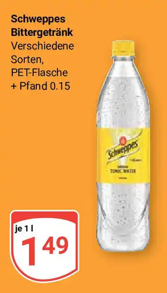 Globus Schweppes Bittergetränk 1L Angebot