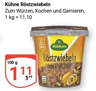 Globus Kühne Röstzwiebeln 100g Angebot