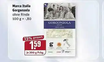 REWE Kaufpark Marca Italia Gorgonzola 200g Angebot