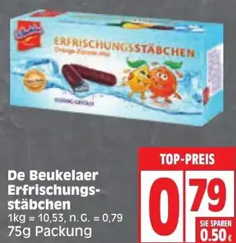 Edeka De Beukelaer Erfrischungsstäbchen 75g Packung Angebot