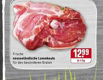 REWE Kaufpark Frische Neuseeländische Lammkeule 1kg Angebot