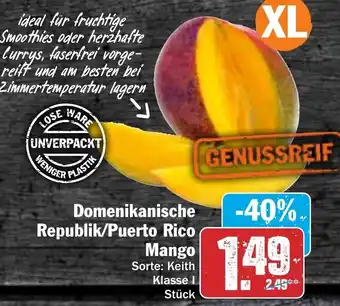 Hit Domenikanische Republik/Puerto Rico Mango Angebot