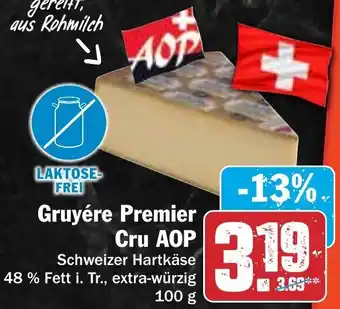 Hit Gruyére Premier Cru AOP 100 g Angebot