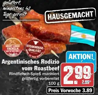 Hit Argentinisches Rodizio vom Roastbeef 100 g Angebot