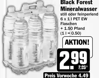 Hit Black Forest Mineralwasser 6x1 L Angebot