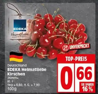 Elli Markt EDEKA Heimatliebe Kirschen 100 g Angebot