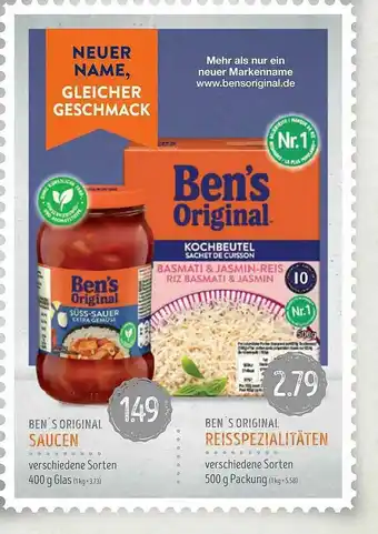 Edeka Struve Ben's Original Saucen Ben's Original Reisspezialitäten Angebot