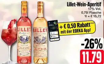 Edeka Lillet-Wein-Aperitif 0,75 L Flasche Angebot