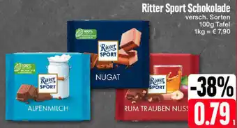 Edeka Ritter Sport Schokolade 100g Tafel Angebot