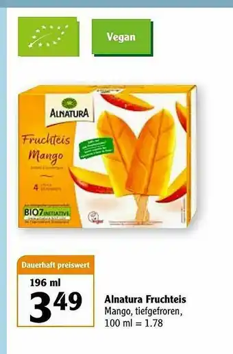 Globus Alnatura Fruchteis Angebot