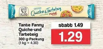 Famila Nord West Tante Fanny Quiche-und Tarteteig Angebot