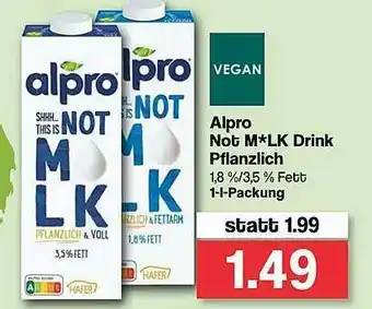 Famila Nord West Alpro Not M*lk Drink Pflanzlich Angebot