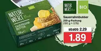 Famila Nord West Suaerrahmbutter Nature Wert Bio Angebot