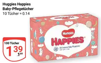 Globus Huggies Happies Baby-Pflegetücher 100 Tücher Angebot