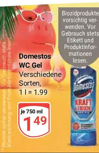 Globus Domestos WC Gel 750ml Angebot