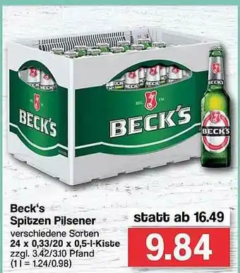 Famila Nord West Beck's Spitzen Pilsener Angebot