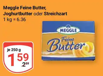 Globus Meggle Feine Butter, Joghurtbutter oder Streichzart 250g Angebot