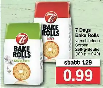 Famila Nord West 7 Days Bake Rolls Angebot