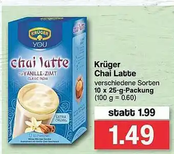 Famila Nord West Krüger Chai Latte Angebot