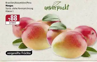 REWE Kaufpark Unverpackt Mangos Angebot