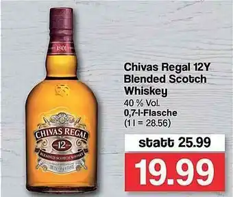 Famila Nord West Chivas Regal 12y Blended Sctoch Whiskey Angebot