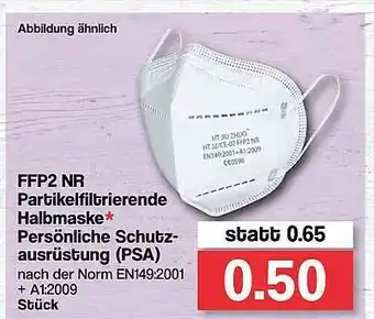 Famila Nord West Ffp2 Nr Partikelfiltrierende Halbmaske Persönliche Schutz-ausrüstung Angebot