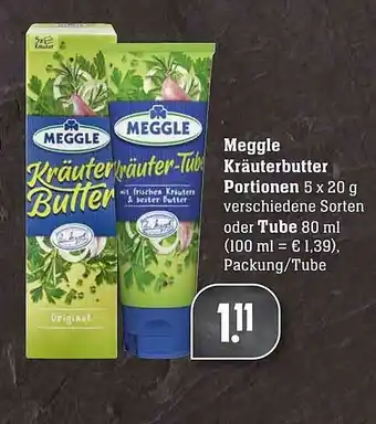 Scheck-in-Center Meggle Kräuterbutter Portionen Oder Tube Angebot