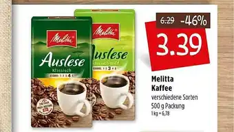 Kupsch Melitta Kaffee Angebot