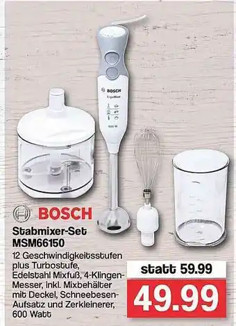 Famila Nord West Bosch Stabmixer-set Msm66150 Angebot