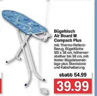 Famila Nord West Bügeltisch Air Board M Compact Plus Angebot