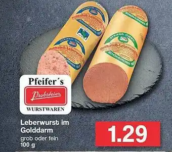 Famila Nord West Leberwurst Im Golddarm Pfeifer's Angebot