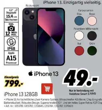 MEDIMAX iPhone 13 128GB Angebot