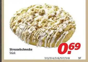 Marktkauf Streuselschnecke Angebot