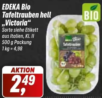 Simmel EDEKA Bio Tafeltrauben hell ,,Victoria" 500 g Packung Angebot