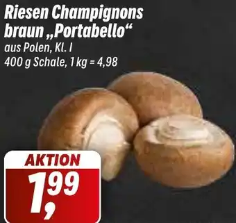 Simmel Riesen Champignons braun,,Portabello" 400 g Schale Angebot